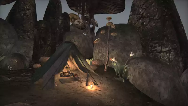 Ashfall is a massive camping and survival mod for Morrowind.