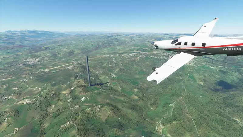 Another intimidating obelisk was spotted in the Microsoft Flight Simulator.