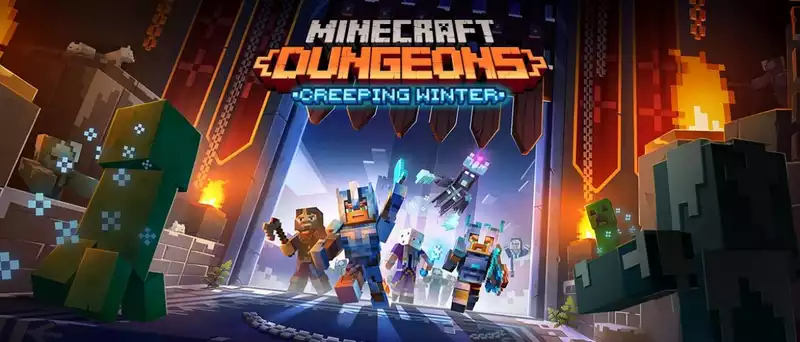 Minecraft Dungeons" Creeping Winter DLC to be Released Next Month