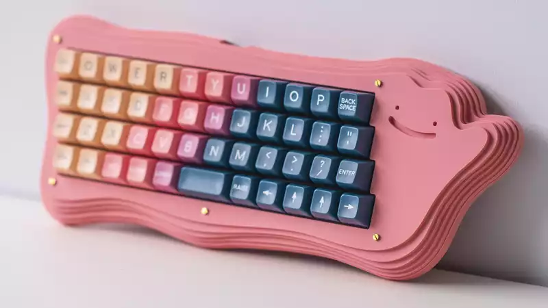 Adorable Ditto keyboard from the creators of Cyberpunk Keyblade