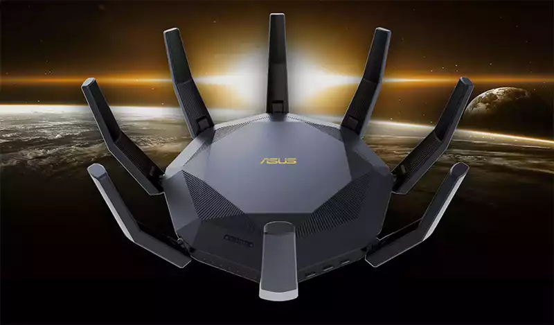 This router looks like a head club, but it's actually a full-fledged networking kit.