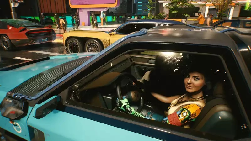 In "Cyberpunk 2077," you can summon a car like a roach and honk your horn