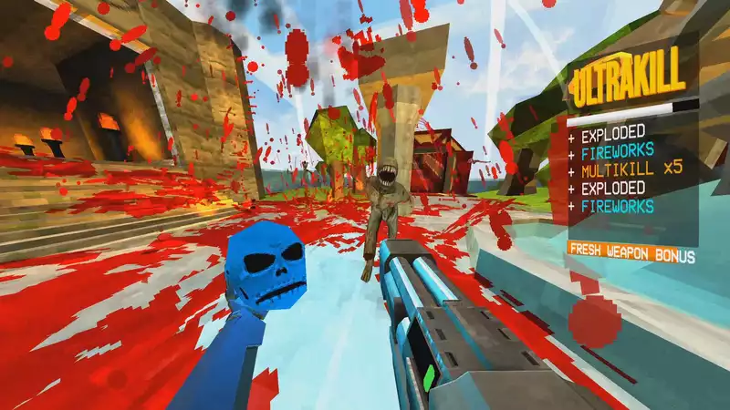 Intense retro shooter "Ultrakill" is even more metal than "Doom".