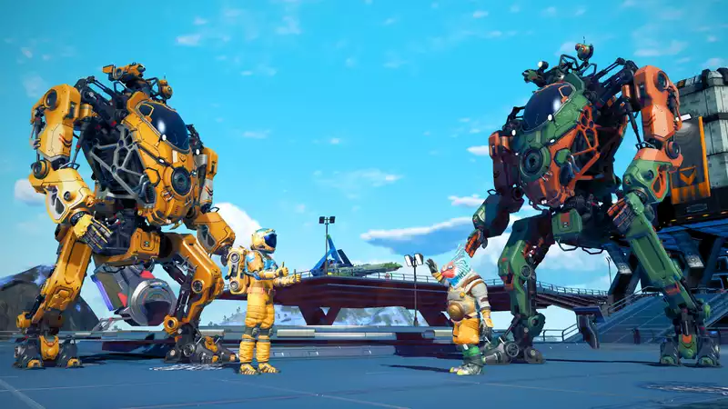 Pilot a Giant Stomping Mecha in New "No Man's Sky" Update