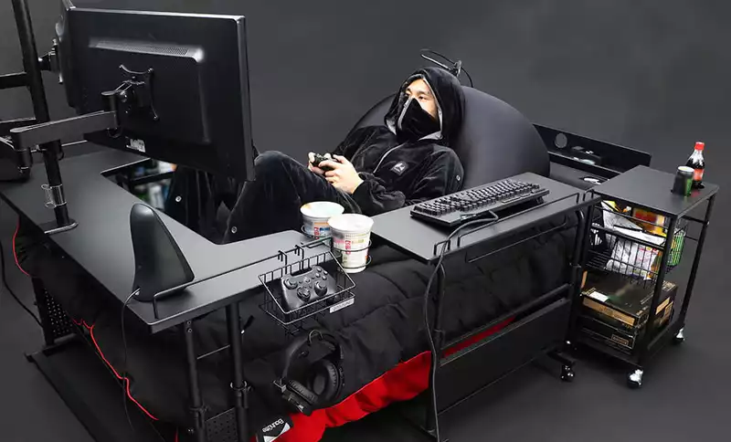 Beds for Japanese gamers are the final form of gaming