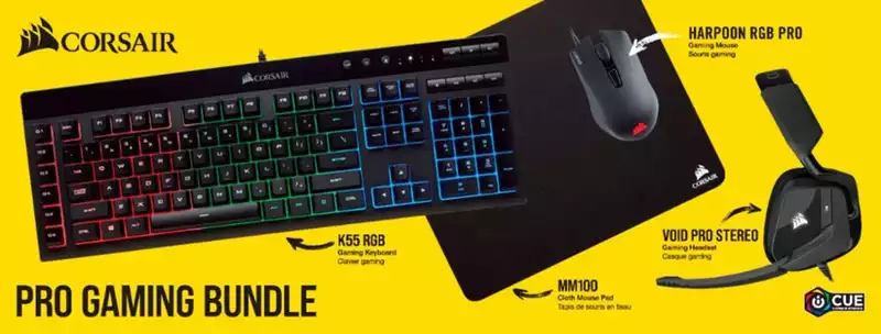 Clearance Sale: Corsair Keyboard, Mouse, Headset Combo for only $80