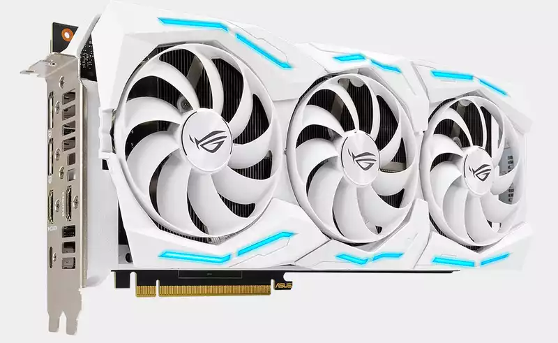 This white version of the GeForce RTX 2080 Super should come with a dust filter.