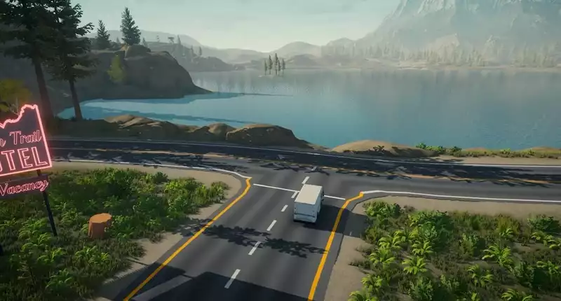 Lake is a chill free-roaming driving sim set in 1980s Oregon, featuring a postal worker.
