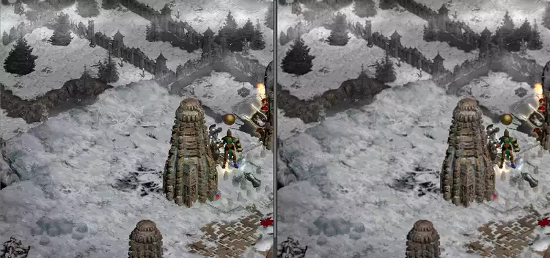 Diablo 2's Rogue Encampment Upscaled by Modder