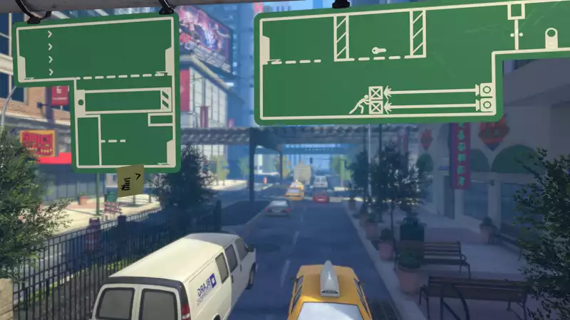 The Pedestrian, a side-scrolling game of road signs, will be released later this month.