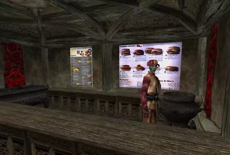 This is McDonald's in "Morrowind".