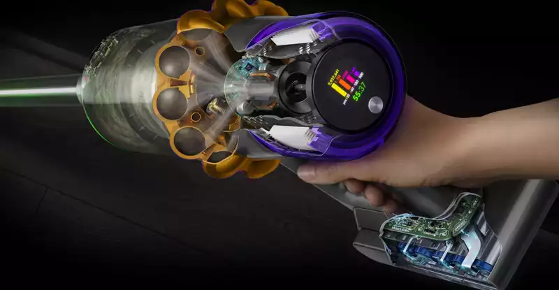 Dyson's new laser vacuum cleaner tallies dust kills like a video game