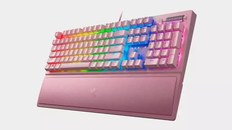 Razer's Blackwidow V3 Gaming Keyboard Now Available in Quartz Pink