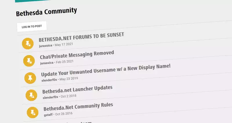 Official Bethesda forum to be closed next week