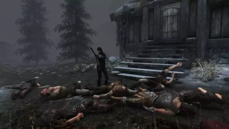 Skyrim" players killed every Nord, Elf, and Beast in the game.