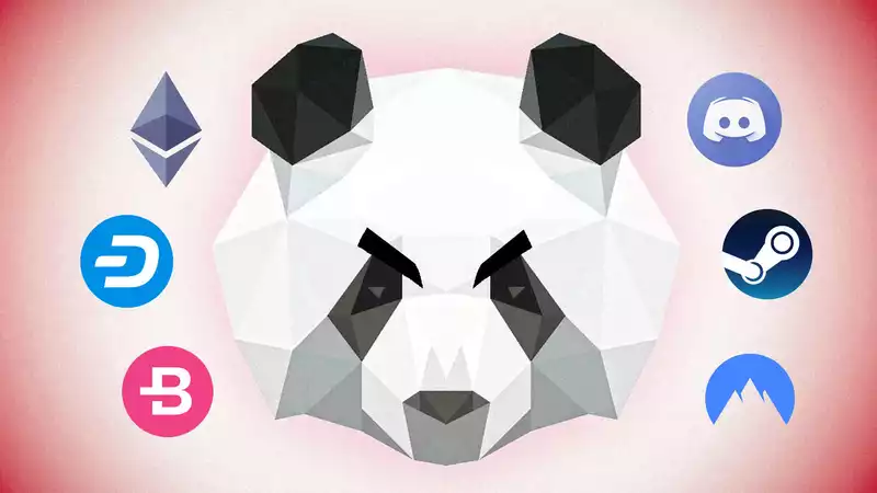 This panda is hungry for your Steam and Discord login!