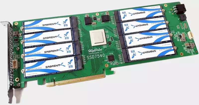 Sabrent's 64TB RocketQ Battleship SSD configuration has me drooling.