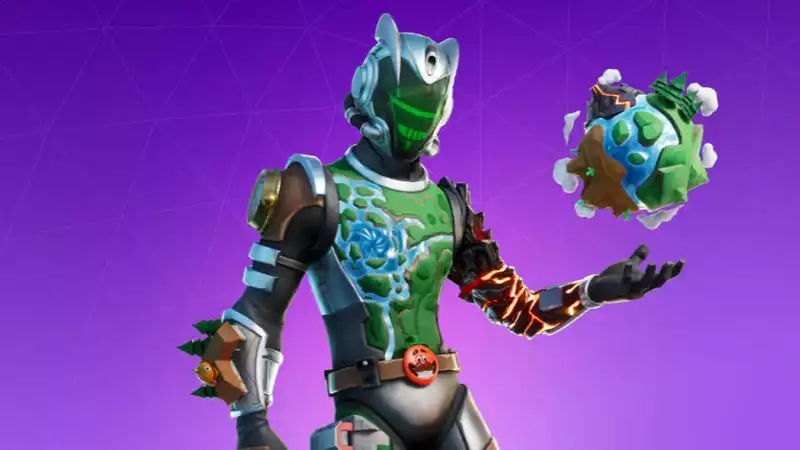 Fortnite's first map can be worn as a costume.