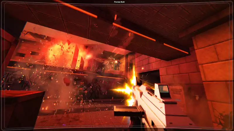 Check out a demo of a sci-fi shooter that blends retro and modern.