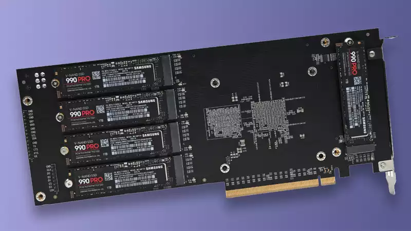 This 21 SSD add-in card would provide at least 10 years of gaming storage.