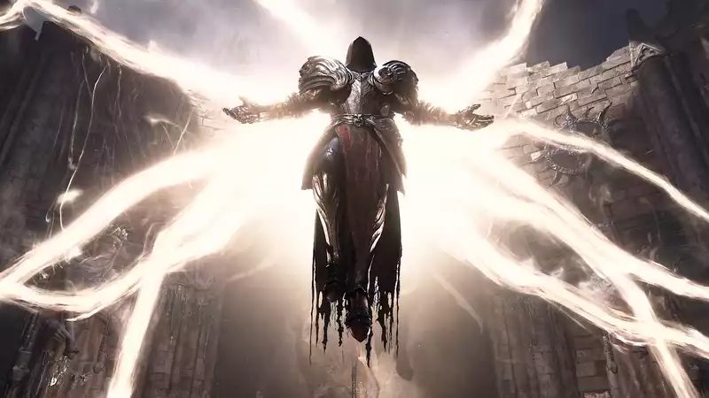 Diablo 4" references MMOs, but is about "overpowered builds" and "blowing up monster screens."