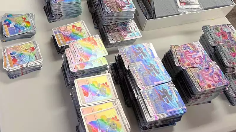 Man steals Pokémon cards on the job; largest theft in gaming history.