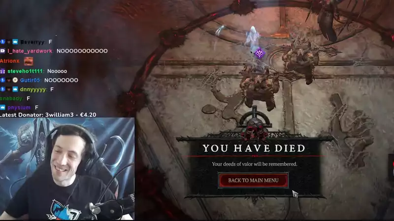 First Solo Player to Reach Level 100 in "Diablo 4" Hardcore Mode Dies in Battle with Game's Toughest Boss