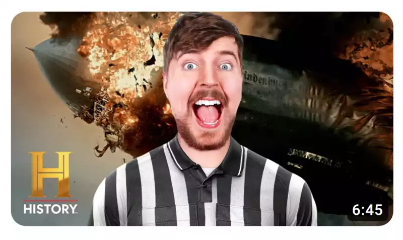 This Chrome extension adds MrBeast's excited-looking mouth to YouTube thumbnails.