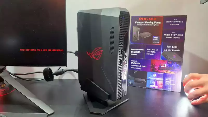 Asus Announces ROG NUC with up to Core 9 Ultra and RTX 4070 Graphics in a Compact 2.5 Liter Chassis