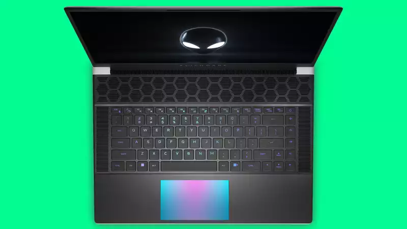 Alienware's new x16 R2 laptop features a Meteor Lake processor and RGB trackpad for your own personal light show.