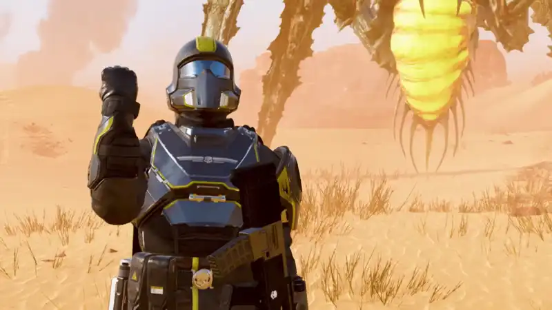 Helldivers2 is about being the "evil man of the galaxy", says Johan Pilestedt: "Can you survive a galactic war without plot armor to protect you?"'