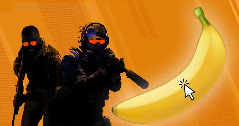 The two most played games on Steam today are Counter-Strike2 and Click on the banana